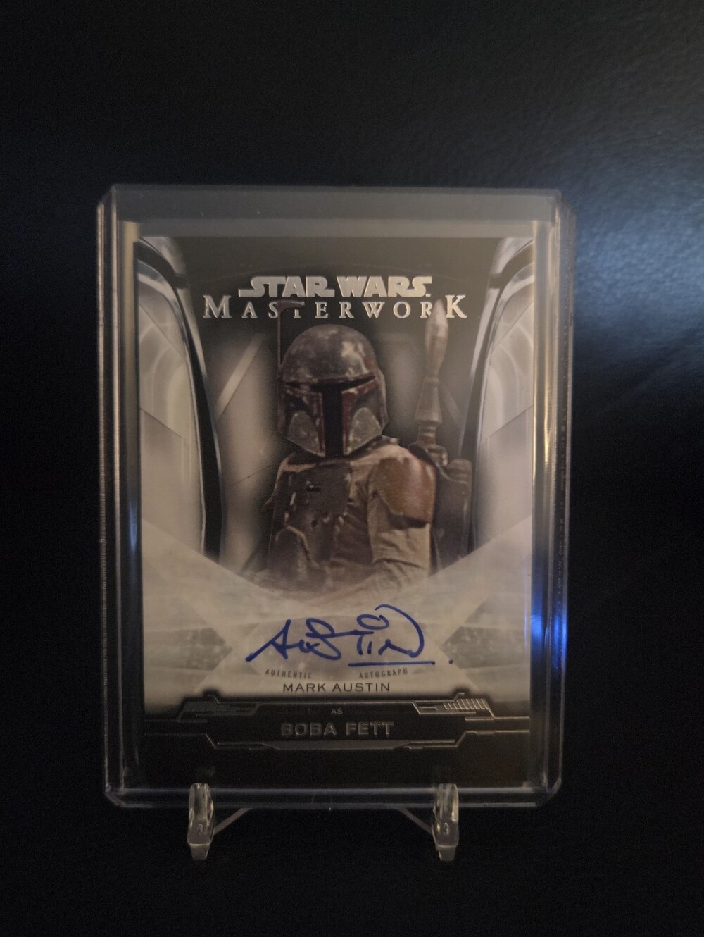 2019 Topps Star Wars Masterwork Mark Austin as Boba Fett Autograph Card